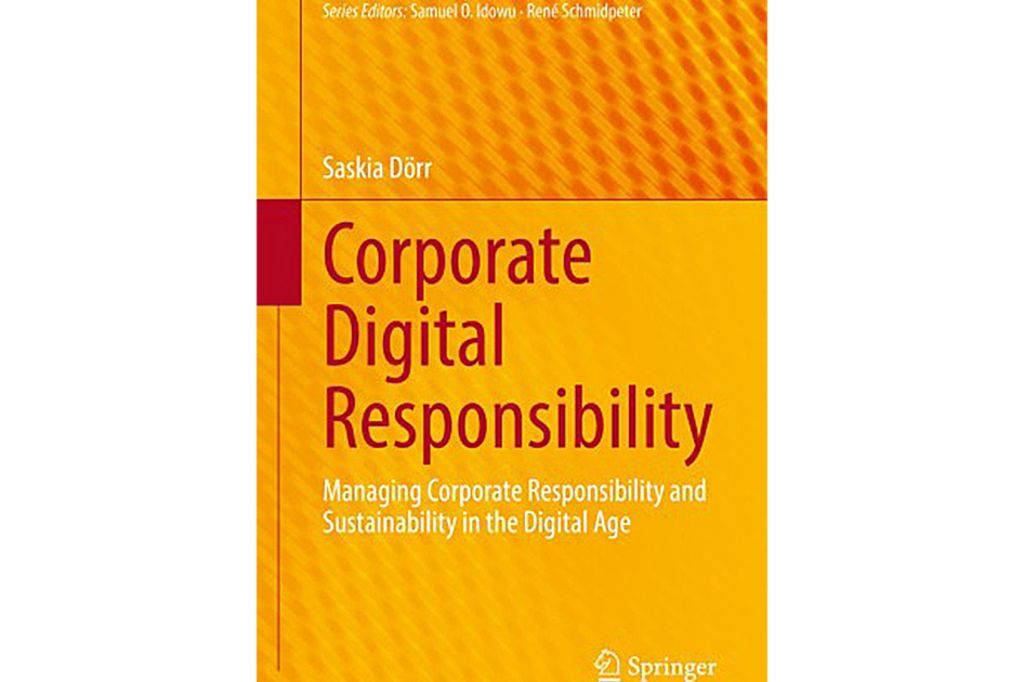 Book title of Corporate Digital Responsibility from Dr. Saskia Dörr
